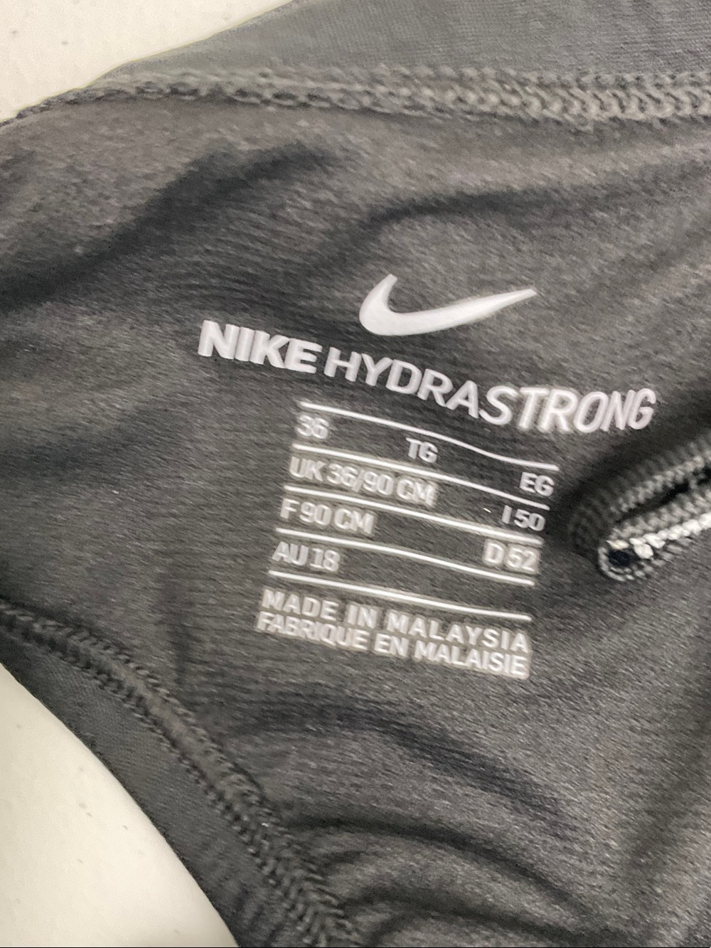 Nike Men’s Hydrastrong Solid Swim Brief - Black - Picture 6 of 7